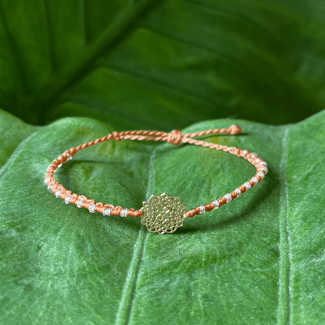 Bracelet saumon estampe