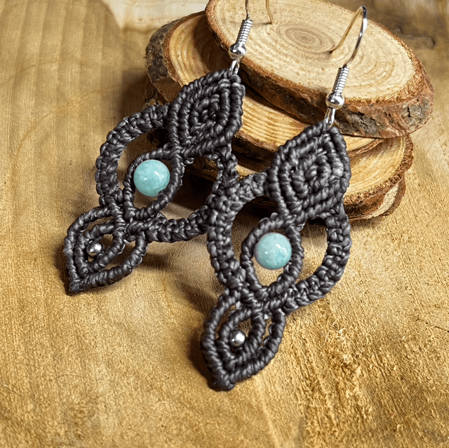 Boucles grise amazonite