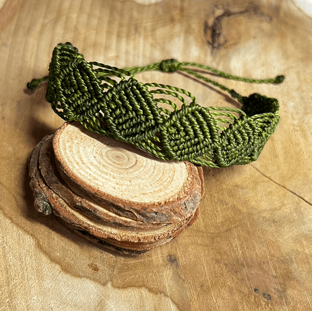 Bracelet écusson kaki