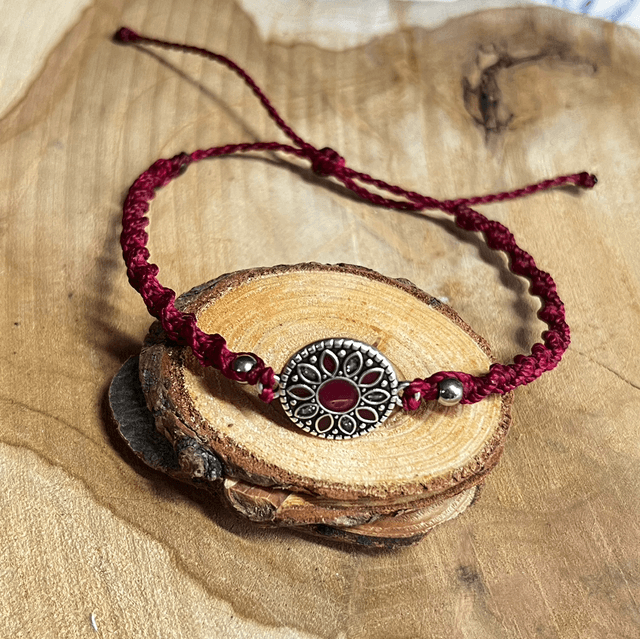 Bracelet estampe bordeaux