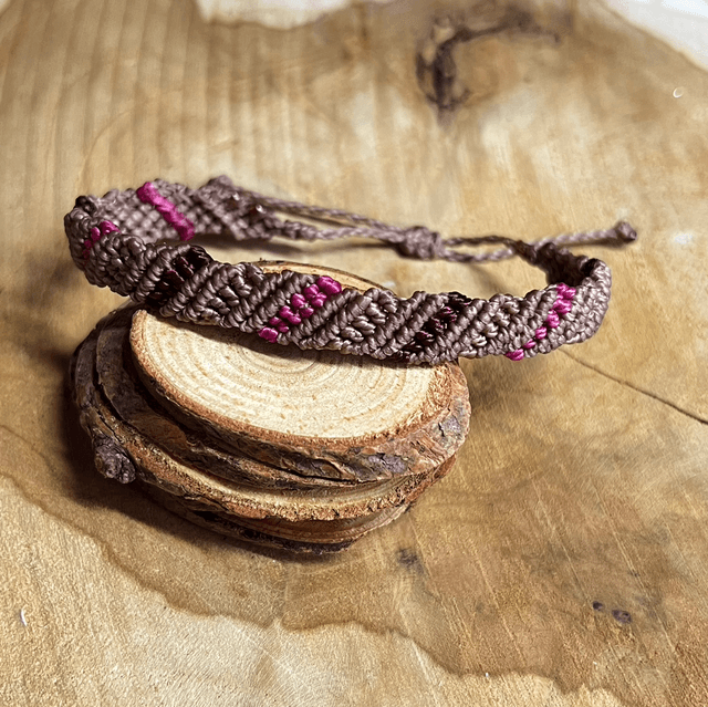 Bracelet rangs rose